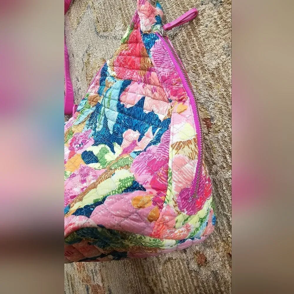 Vera Bradley Carson Hobo With Adjustable Strap For Shoulder Or Crossbody Bag